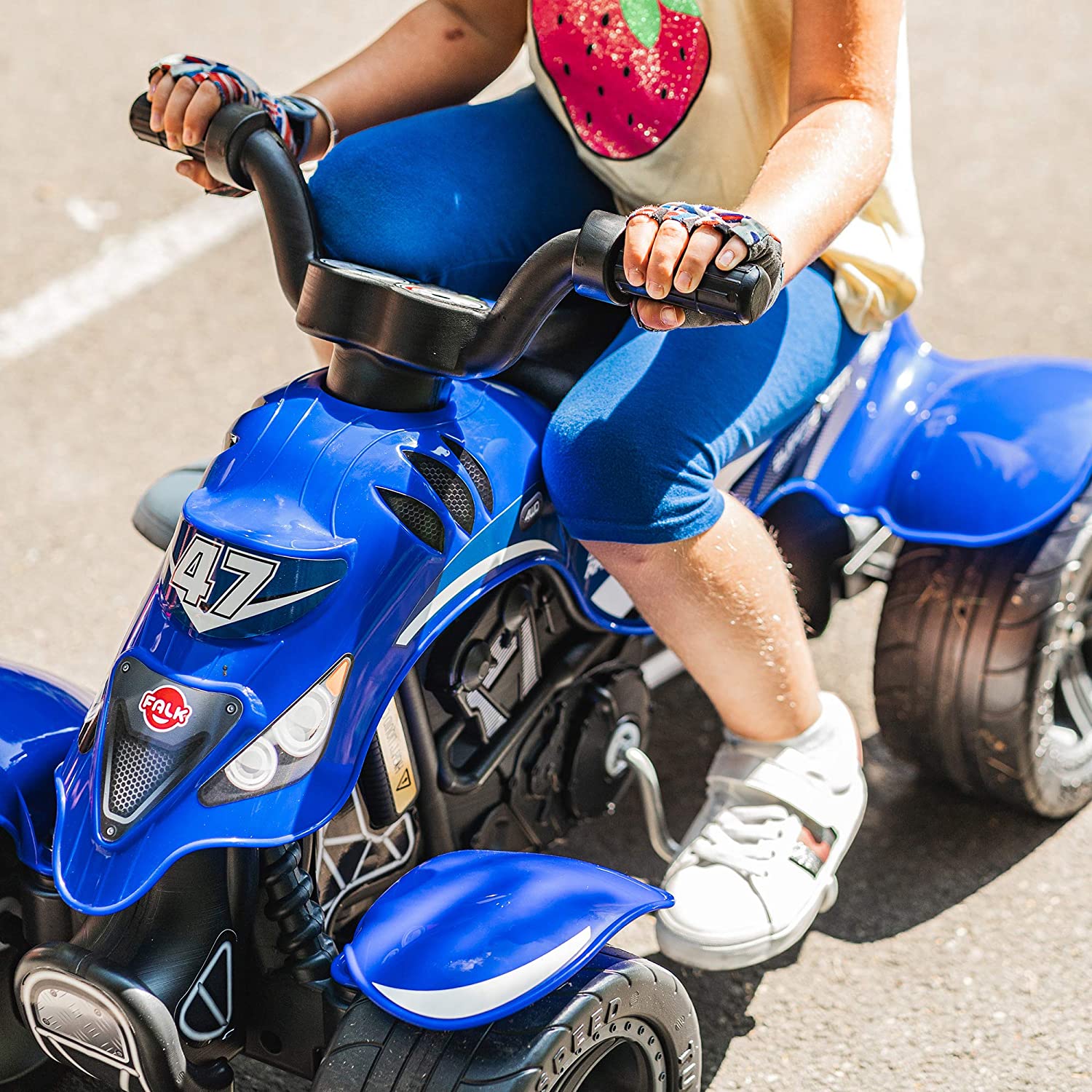 Квадроцикл педальный синий  